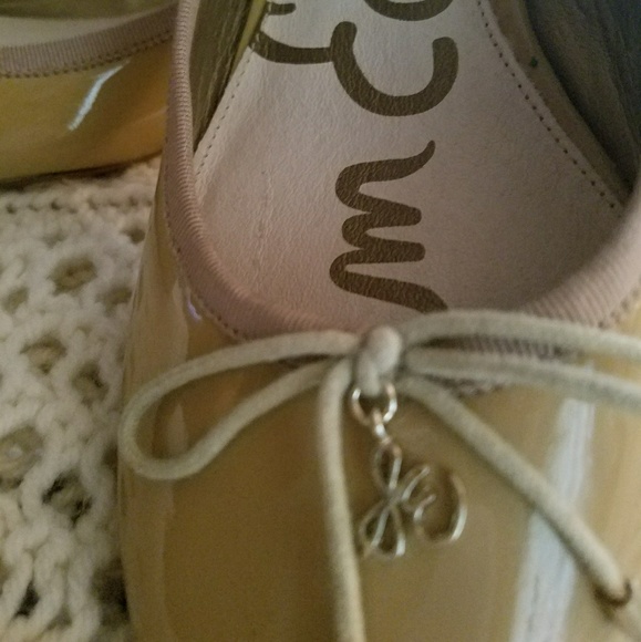 Sam Edelman Shoes - SAM EDELMAN CAMEL PATENT PUMPS 8M